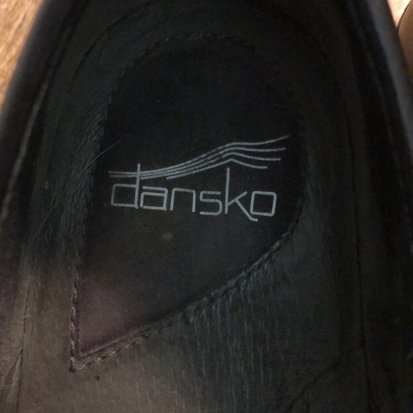 DANSKO  size EU42 US11.5-12  Pull-on Clogs Black Leather Strap Detail $109 MSRP - Picture 15 of 16